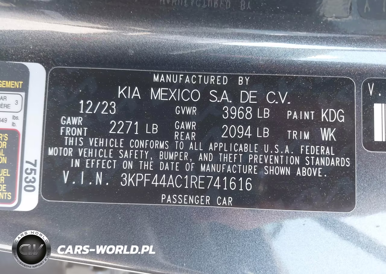 2024 Kia Forte Gt VIN:3KPF44AC1RE741616 - 9