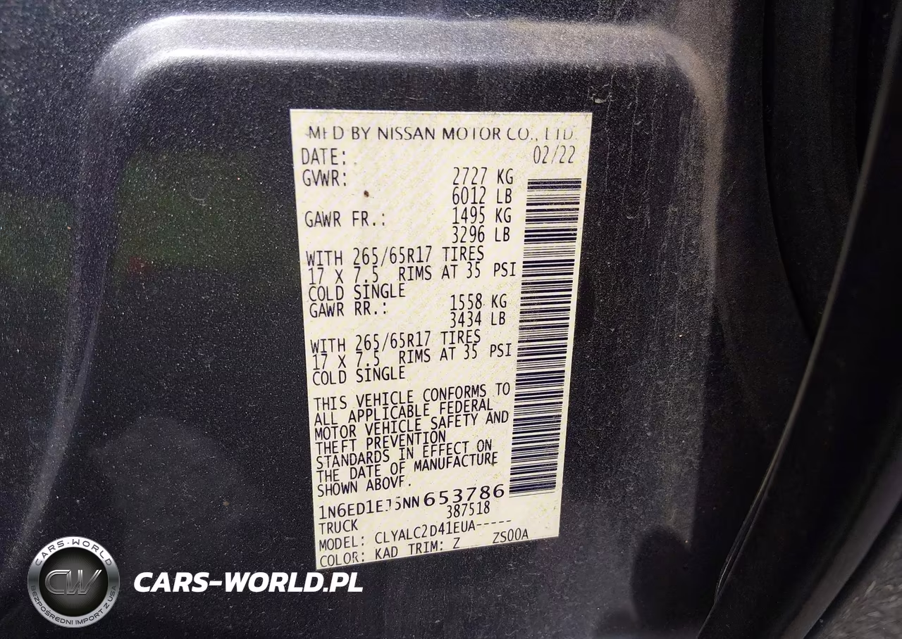 2022 Nissan Frontier Sv 4X2 VIN:1N6ED1EJ5NN653786 - 9
