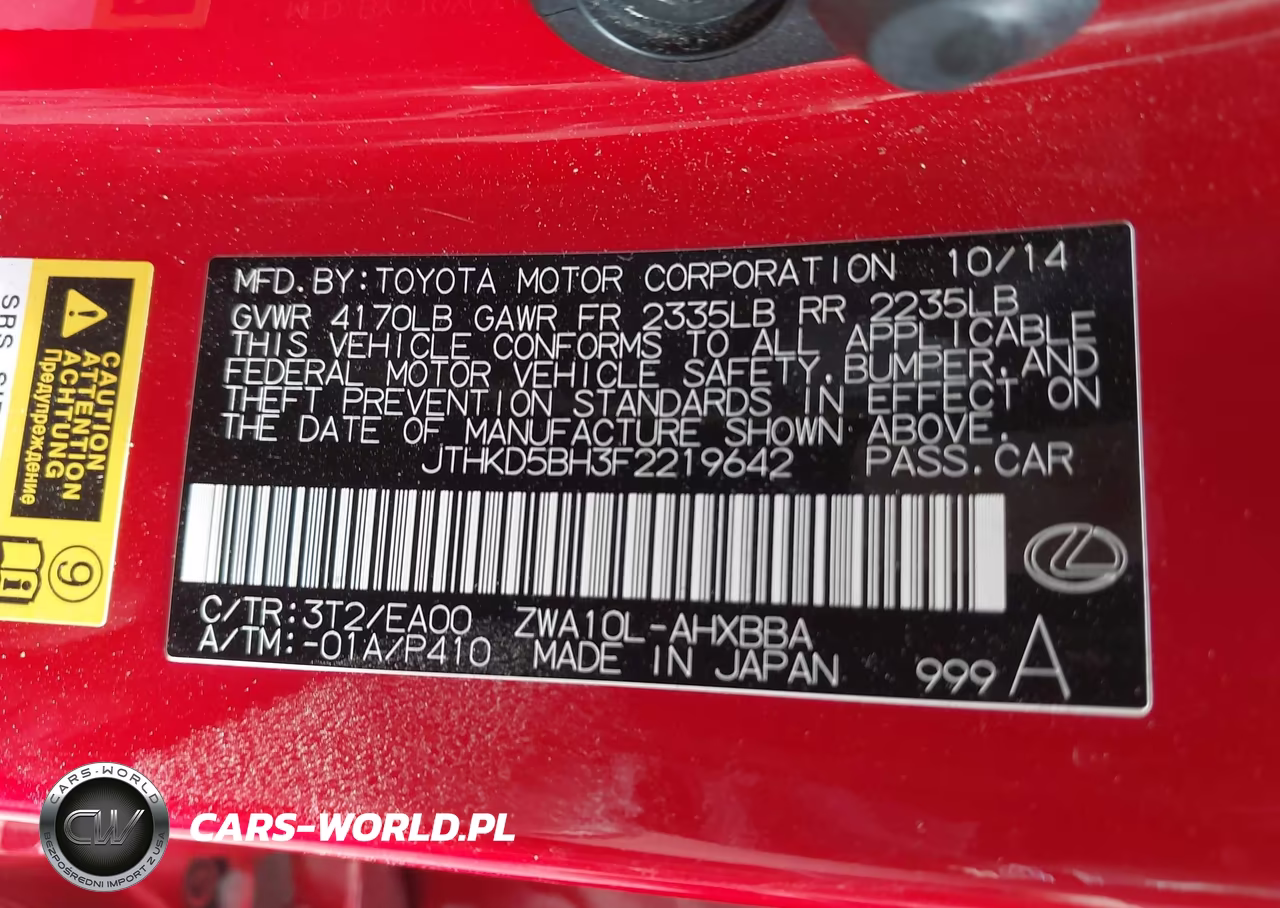 2015 Lexus Ct 200H VIN:JTHKD5BH3F2219642 - 9