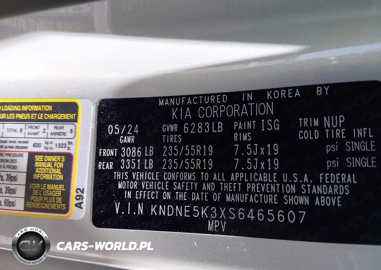 2025 Kia Carnival Mpv Sx VIN:KNDNE5K3XS6465607 - 9