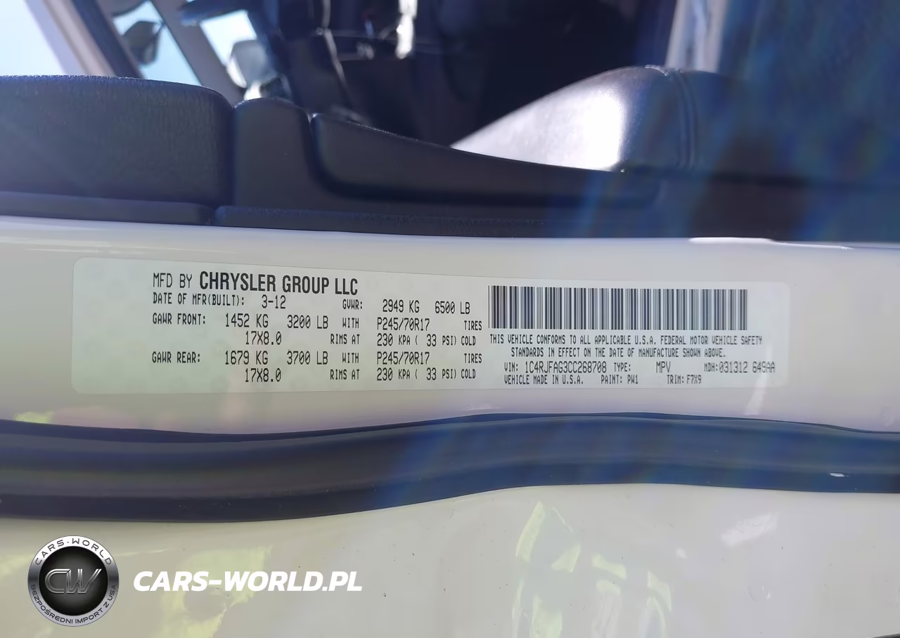 2012 Jeep Grand Cherokee Laredo VIN:1C4RJFAG3CC268708 - 9