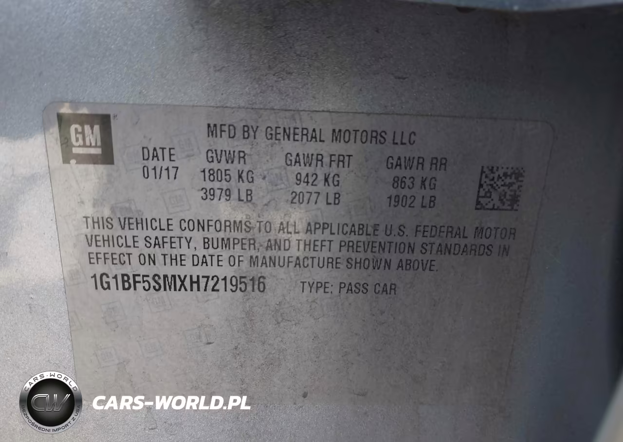 2017 Chevrolet Cruze Premier Auto VIN:1G1BF5SMXH7219516 - 9