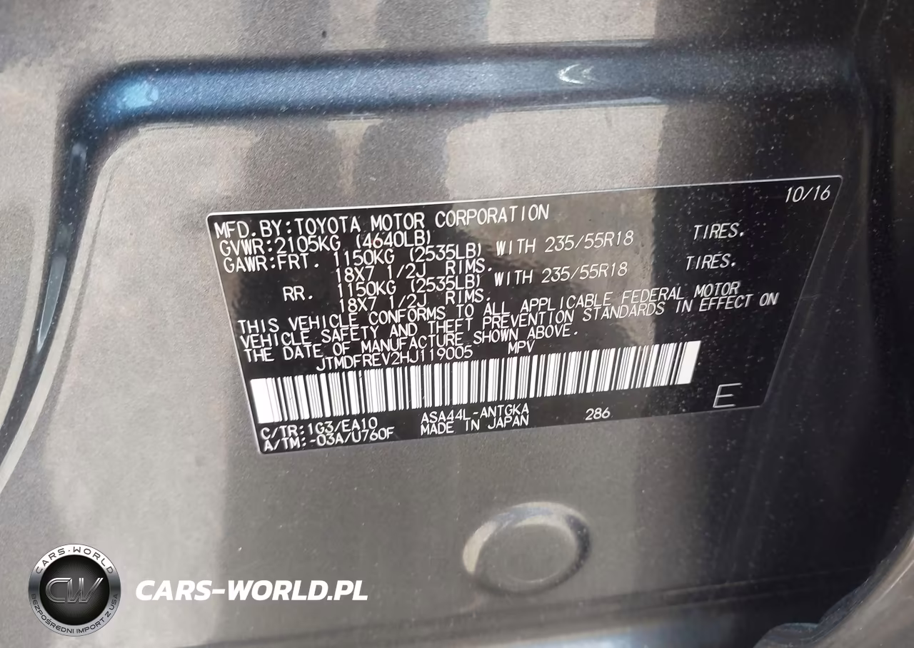 2017 Toyota Rav4 Limited VIN:JTMDFREV2HJ119005 - 9