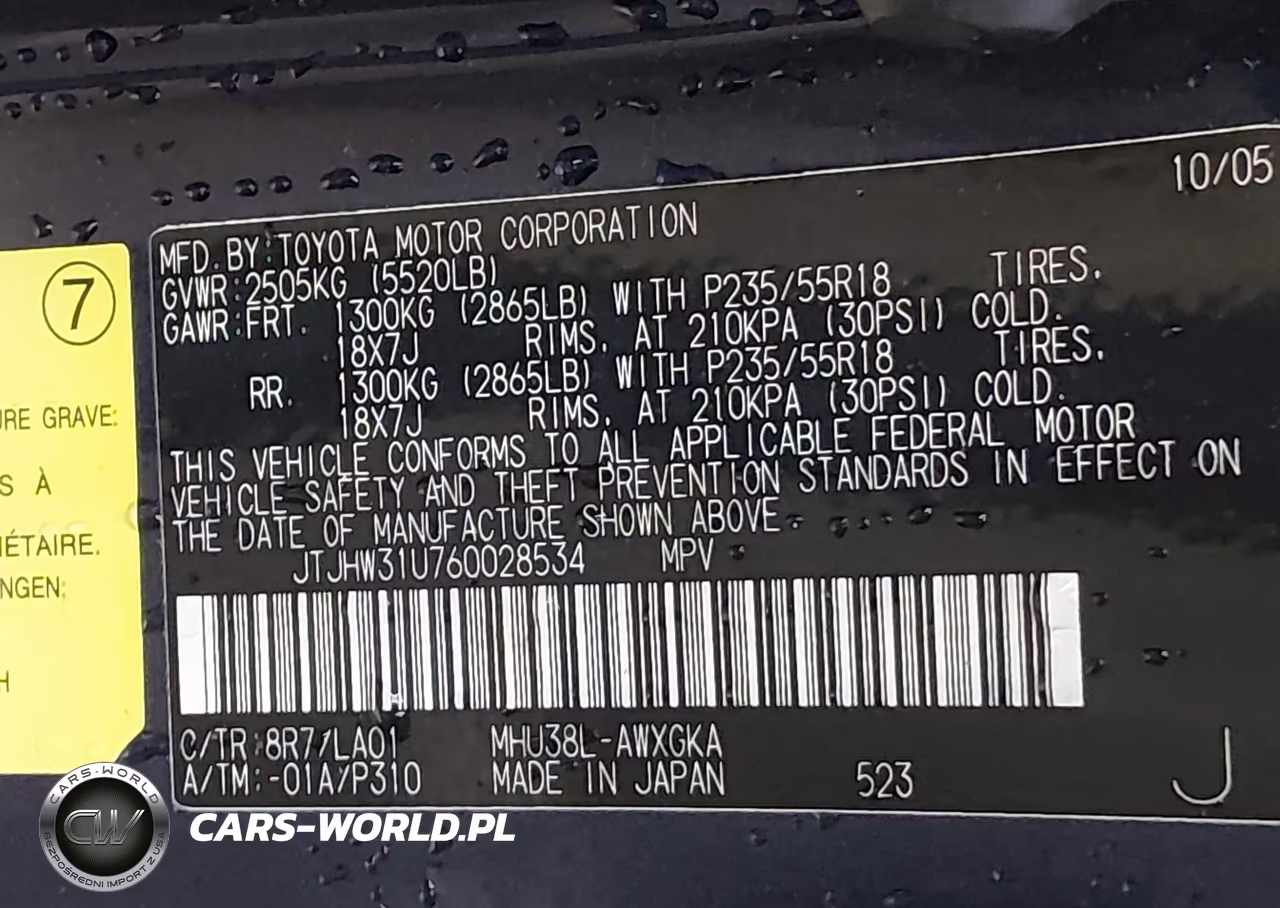 2006 Lexus Rx 400H VIN:JTJHW31U760028534 - 9