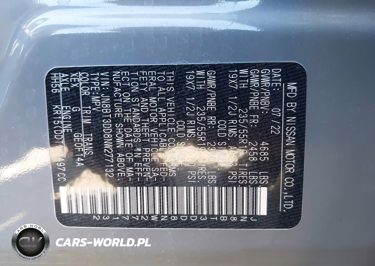 2022 Nissan Rogue Platinum Intelligent Awd VIN:JN8BT3DD8NW277132 - 9
