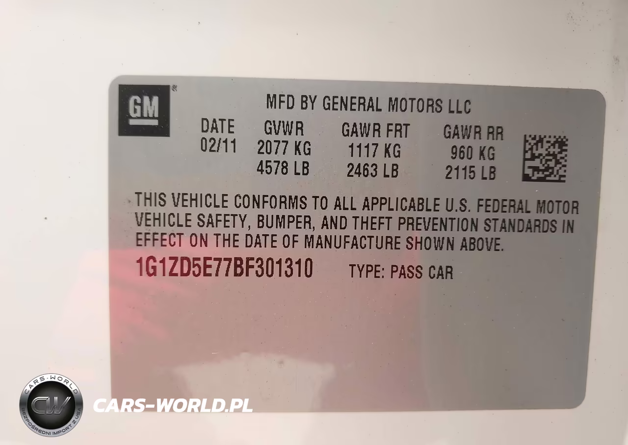 2011 Chevrolet Malibu 2Lt VIN:1G1ZD5E77BF301310 - 9