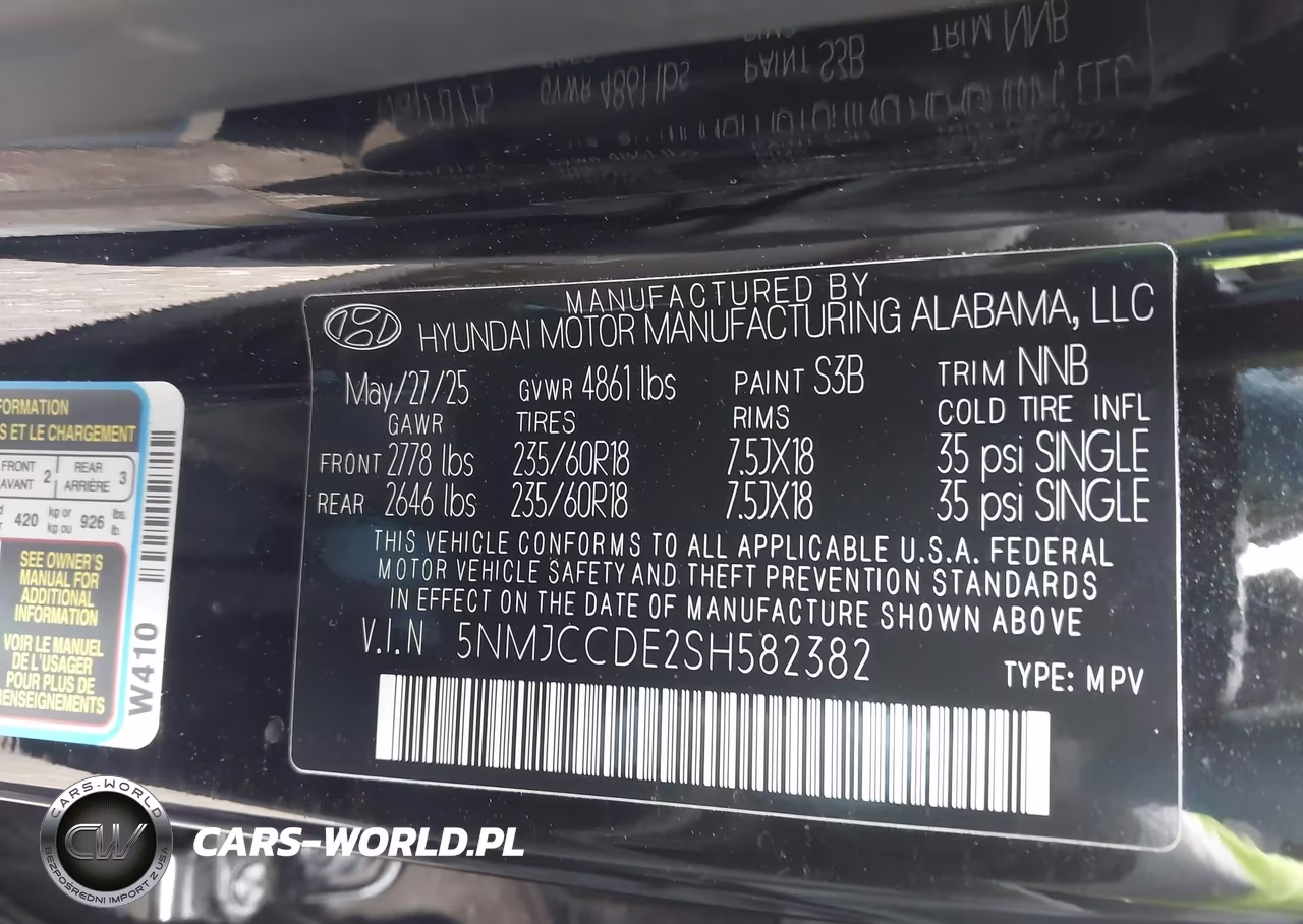 2025 Hyundai Tucson Sel Convenience VIN:5NMJCCDE2SH582382 - 9