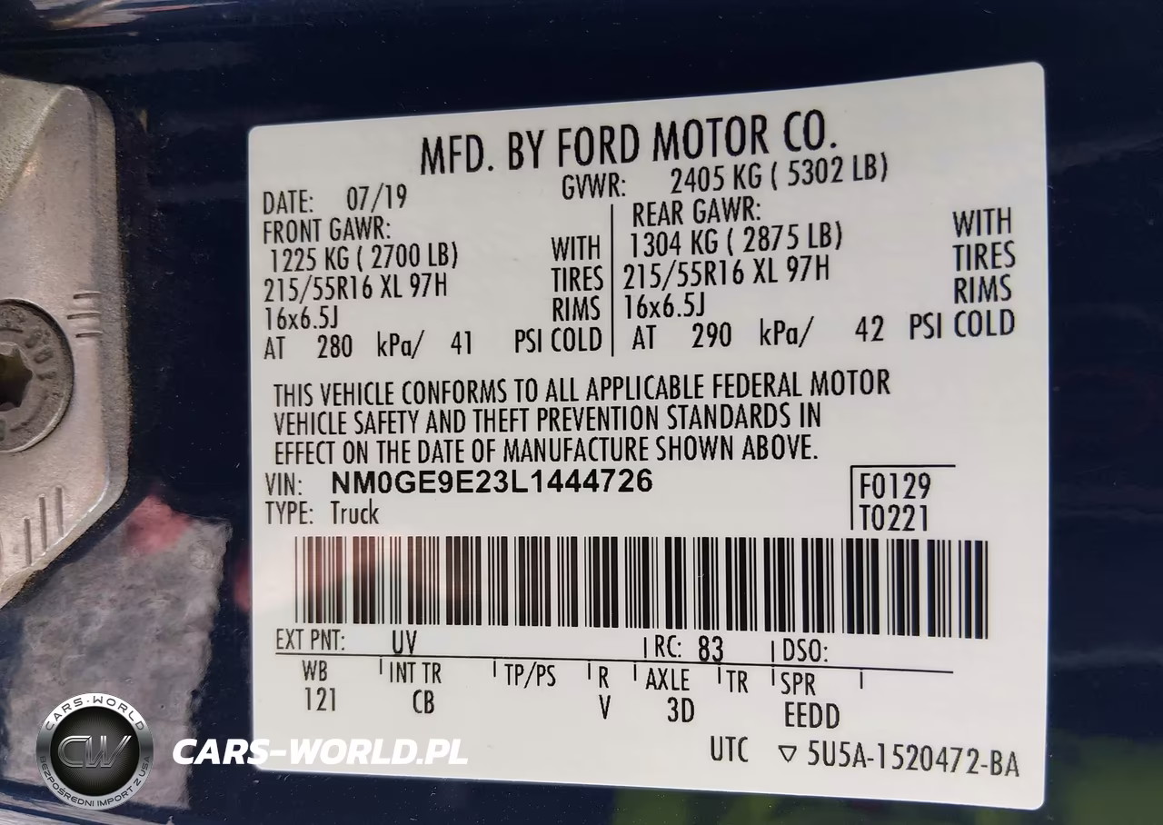 2020 Ford Transit Connect Xl Passenger VIN:NM0GE9E23L1444726 - 9