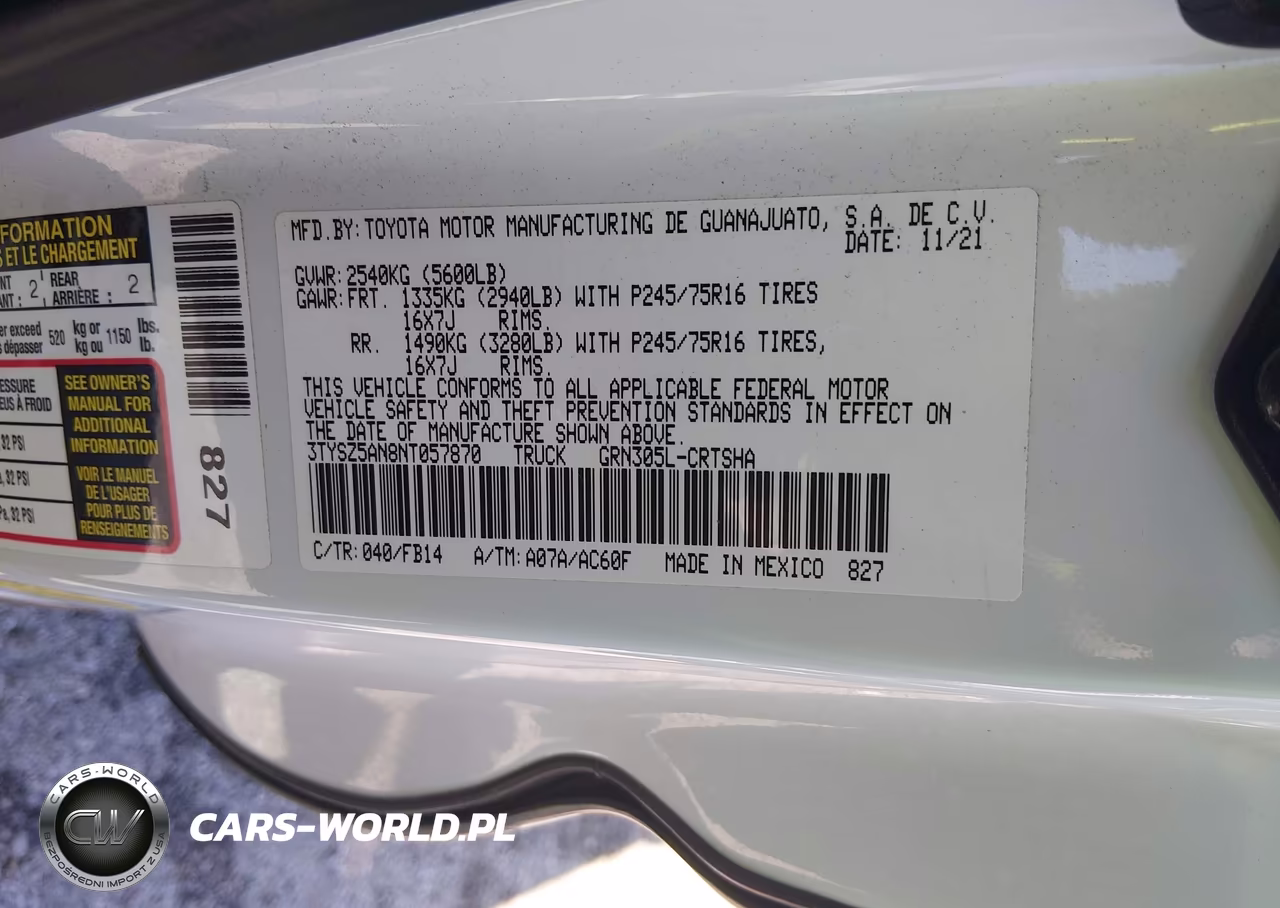 2022 Toyota Tacoma Sr V6 VIN:3TYSZ5AN8NT057870 - 9