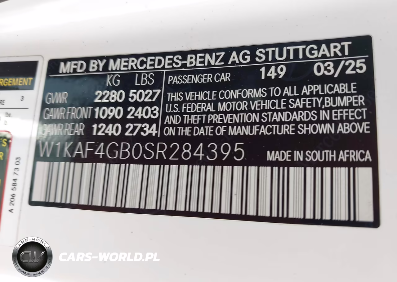 2025 Mercedes-Benz C 300 VIN:W1KAF4GB0SR284395 - 9