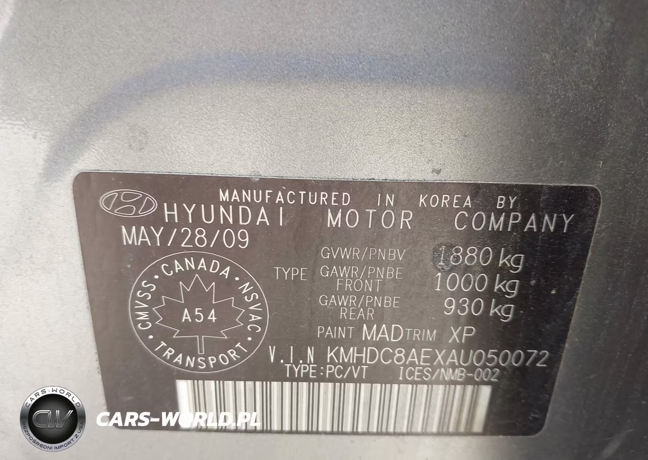 2010 Hyundai Elantra Touring Gls VIN:KMHDC8AEXAU050072 - 9