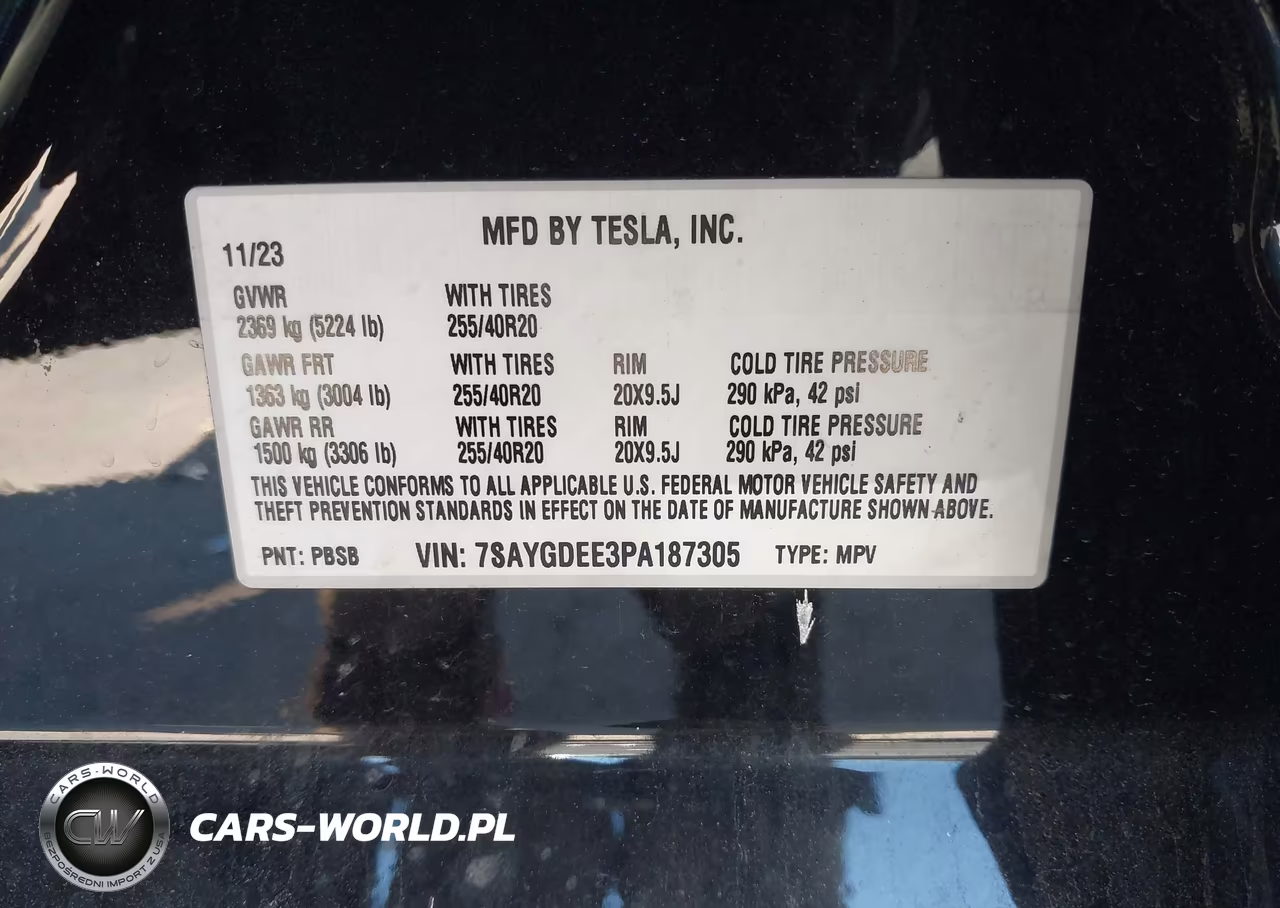 2023 Tesla Model Y Awd-Long Range Dual Motor All-Wheel Drive VIN:7SAYGDEE3PA187305 - 9
