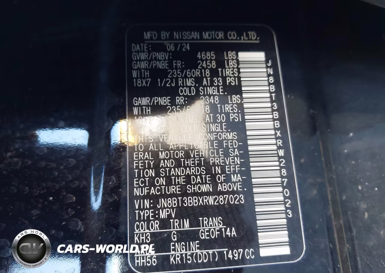 2024 Nissan Rogue Sv Intelligent Awd VIN:JN8BT3BBXRW287023 - 9