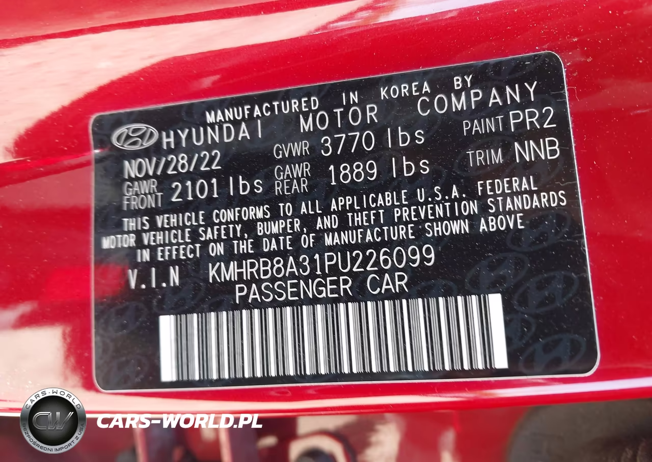 2023 Hyundai Venue Se VIN:KMHRB8A31PU226099 - 9