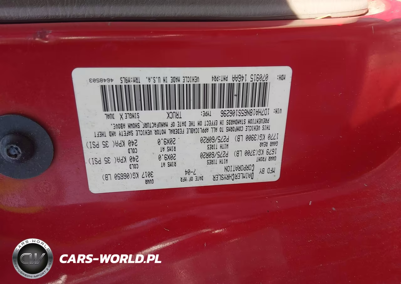2005 Dodge Ram 1500 Slt-Laramie VIN:1D7HA18N65S106296 - 9