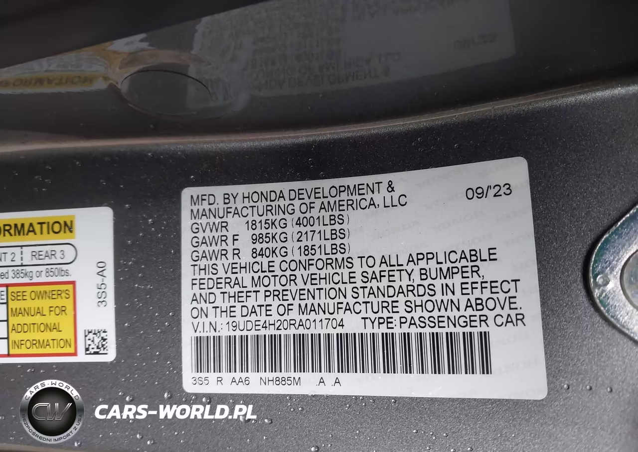2024 Acura Integra VIN:19UDE4H20RA011704 - 9