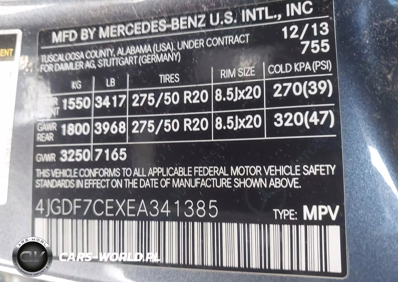 2014 Mercedes-Benz Gl 450 4Matic VIN:4JGDF7CEXEA341385 - 9
