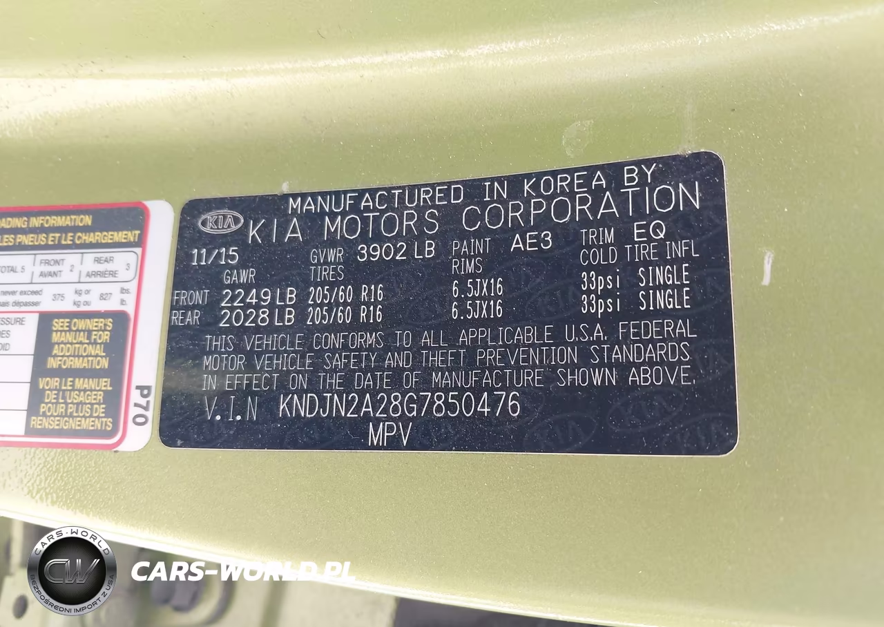 2016 Kia Soul VIN:KNDJN2A28G7850476 - 9