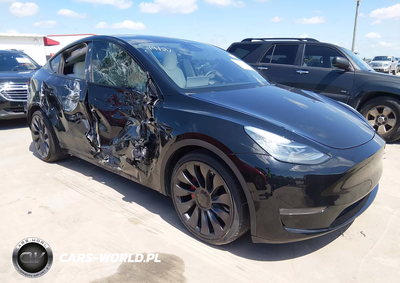 2021 Tesla Model Y Performance Dual Motor All-Wheel Drive VIN:5YJYGDEF5MF084049 - 1