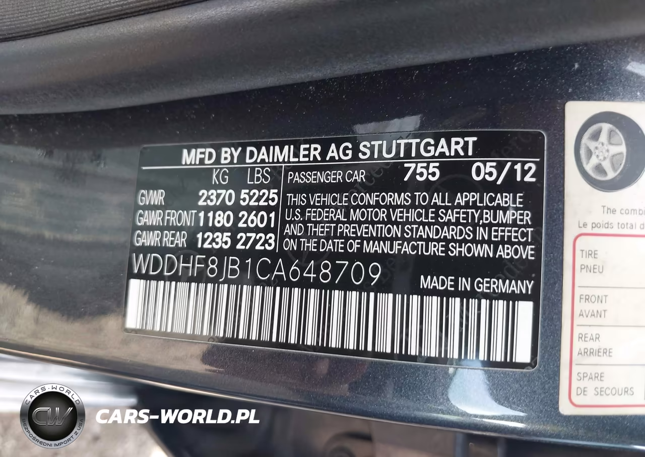2012 Mercedes-Benz E 350 4Matic VIN:WDDHF8JB1CA648709 - 9