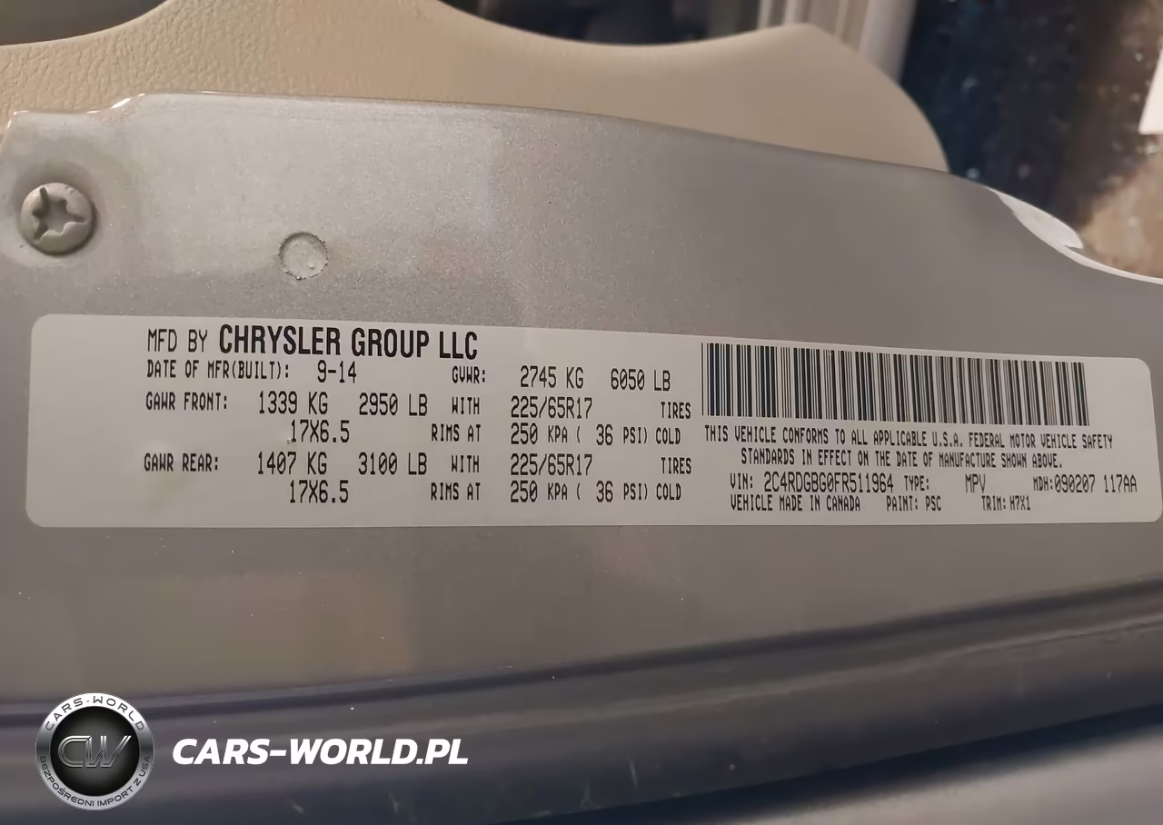 2015 Dodge Grand Caravan Se VIN:2C4RDGBG0FR511964 - 9