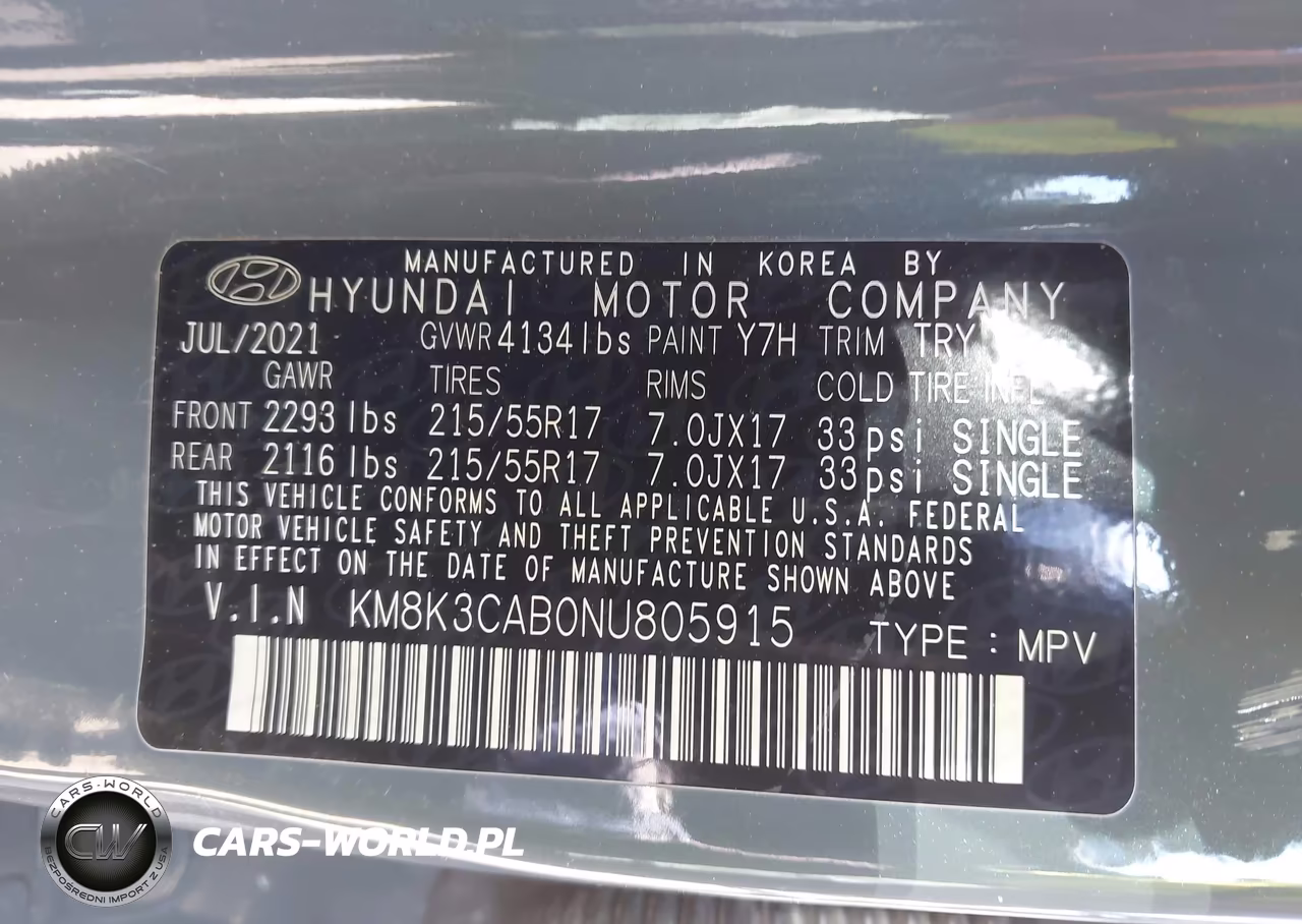 2022 Hyundai Kona Sel VIN:KM8K3CAB0NU805915 - 9