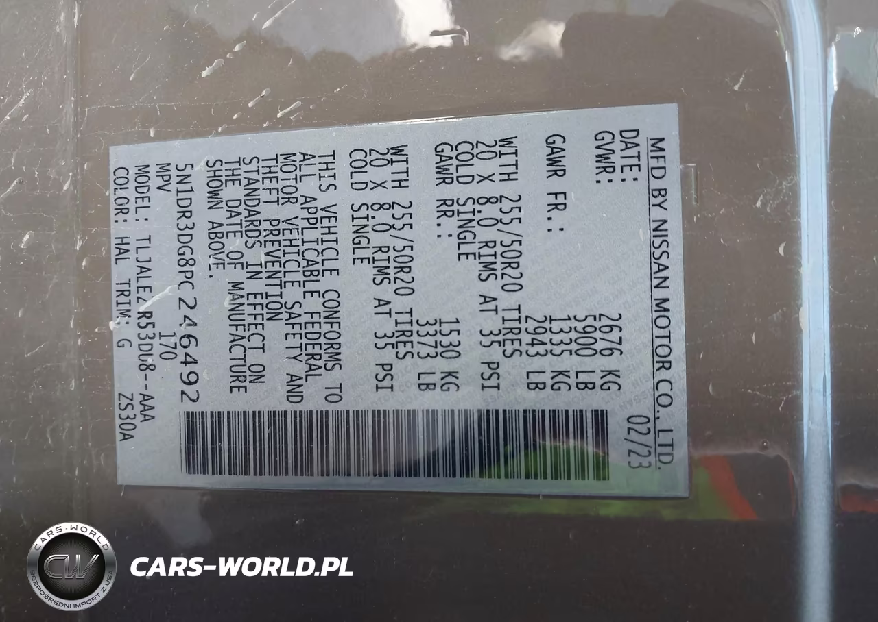 2023 Nissan Pathfinder Platinum Fwd VIN:5N1DR3DG8PC246492 - 9