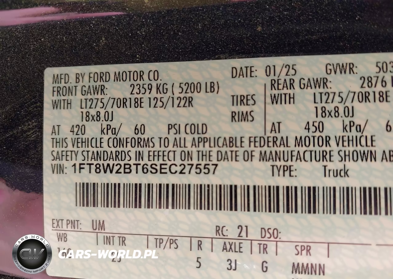 2025 Ford F-250 Xlt VIN:1FT8W2BT6SEC27557 - 8