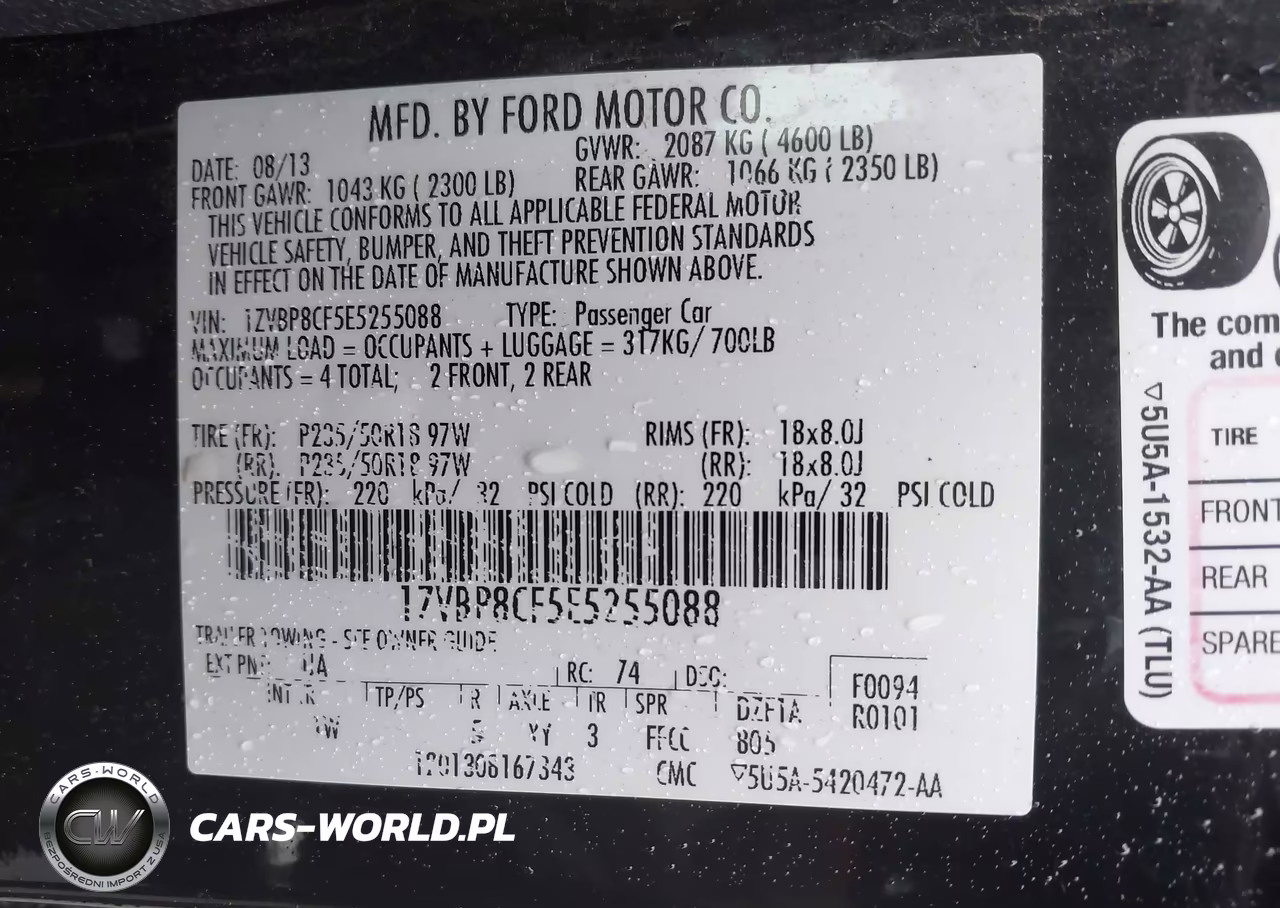 2014 Ford Mustang Gt VIN:1ZVBP8CF5E5255088 - 9
