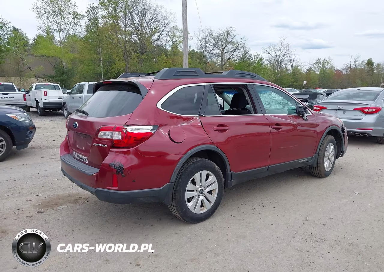 2015 Subaru Outback 2.5I Premium VIN:4S4BSBDC3F3337140 - 4