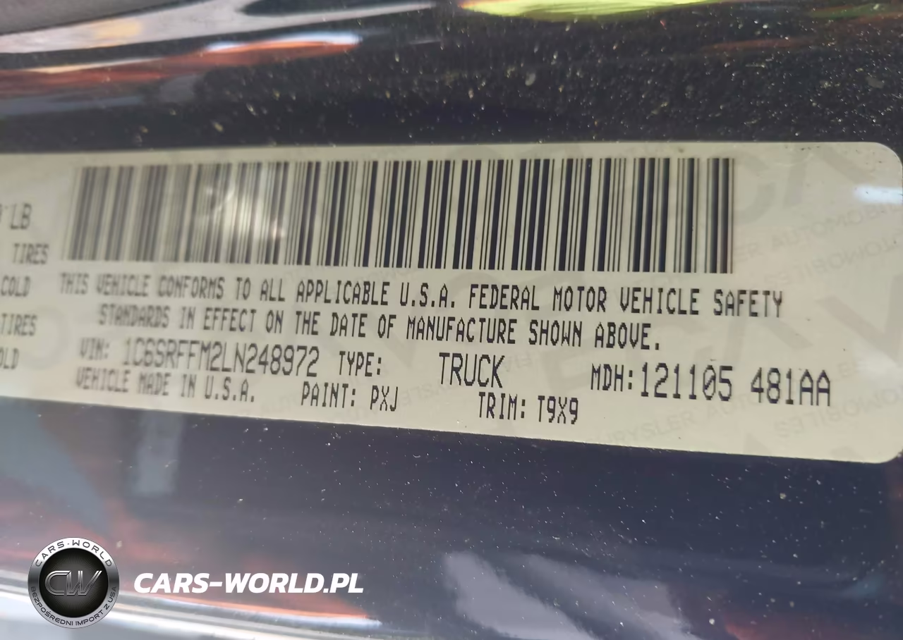 2020 Ram 1500 Big Horn 4X4 5'7 Box VIN:1C6SRFFM2LN248972 - 9