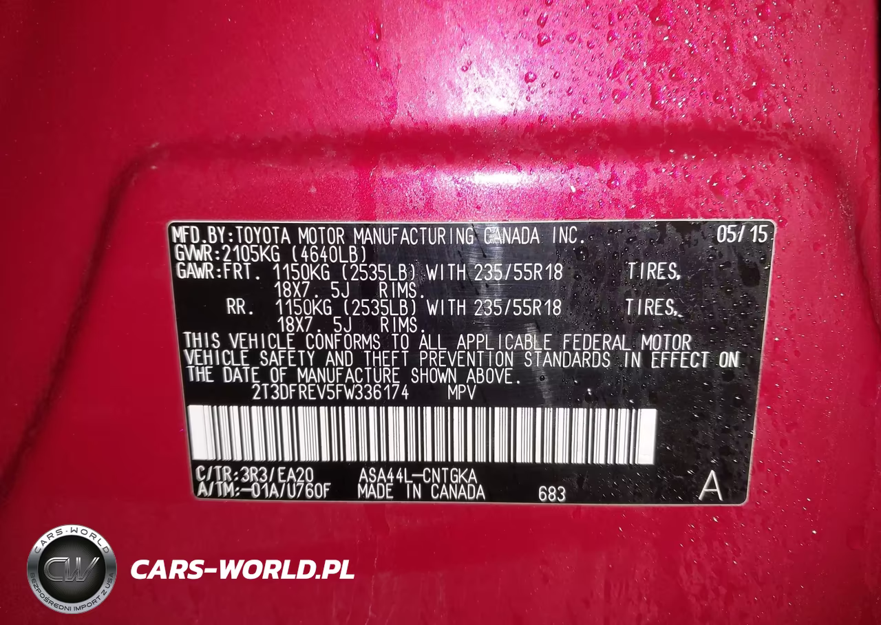 2015 Toyota Rav4 Limited VIN:2T3DFREV5FW336174 - 9