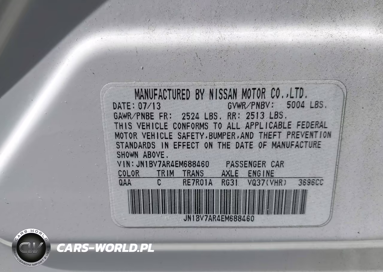 2014 Infiniti Q50 Premium VIN:JN1BV7AR4EM688460 - 9