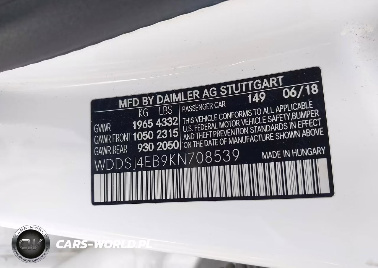 2019 Mercedes-Benz Cla 250 VIN:WDDSJ4EB9KN708539 - 9