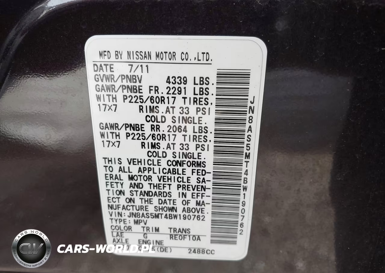 2011 Nissan Rogue Sv VIN:JN8AS5MT4BW190762 - 9