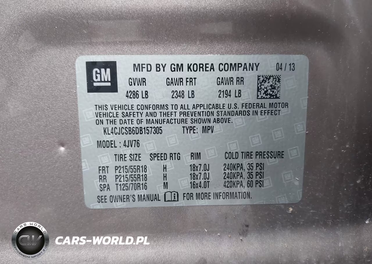 2013 Buick Encore Leather VIN:KL4CJCSB6DB157305 - 9