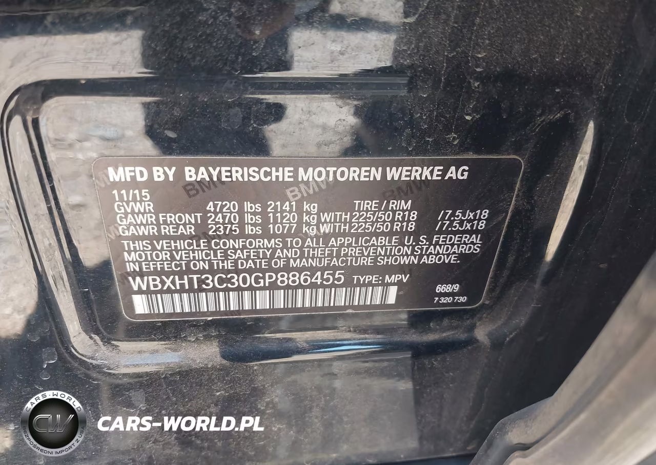 2016 BMW X1 xDrive28I VIN:WBXHT3C30GP886455 - 9