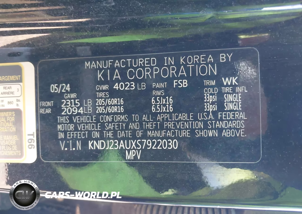 2025 Kia Soul Lx VIN:KNDJ23AUXS7922030 - 9