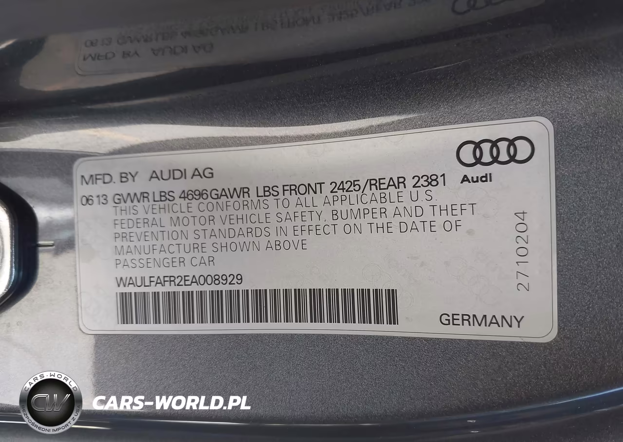 2014 Audi A5 2.0T Premium VIN:WAULFAFR2EA008929 - 9