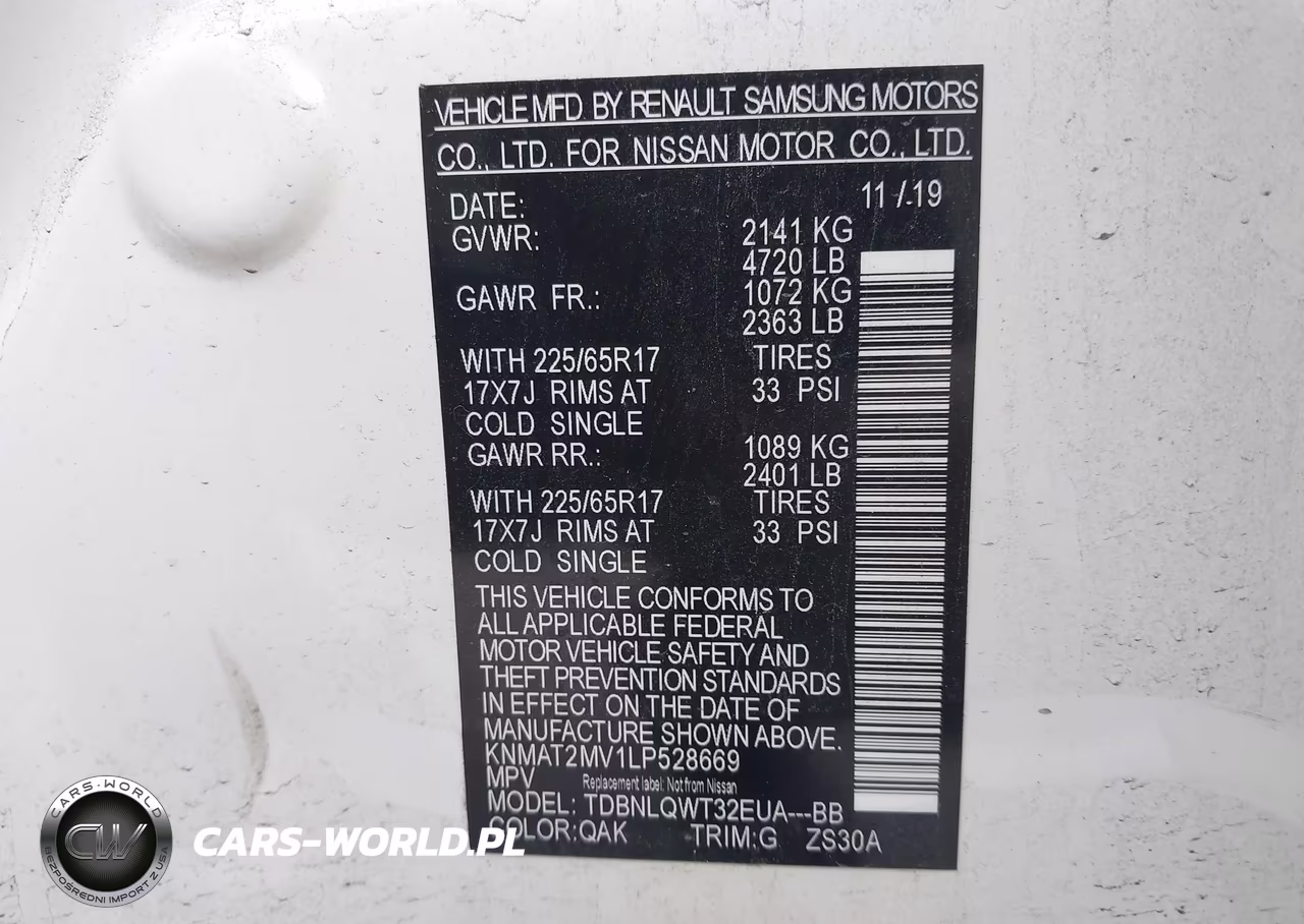 2020 Nissan Rogue Sv Intelligent Awd VIN:KNMAT2MV1LP528669 - 9