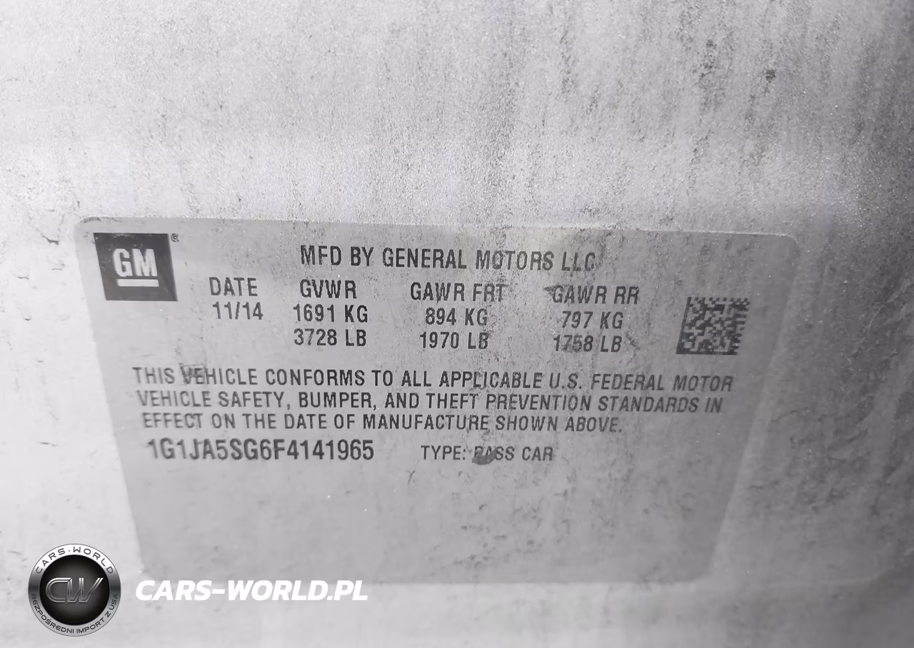 2015 Chevrolet Sonic Ls Auto VIN:1G1JA5SG6F4141965 - 9
