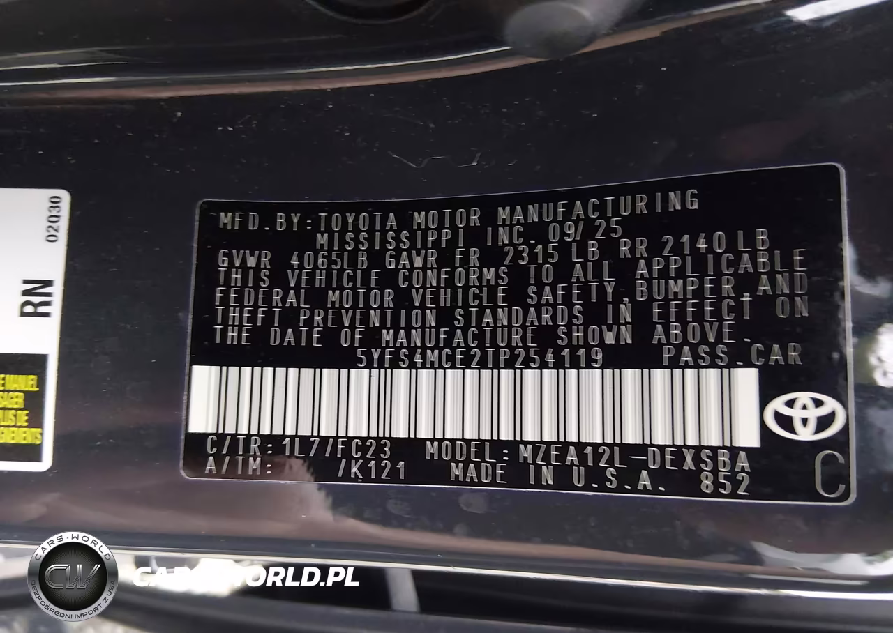 2026 Toyota Corolla Se VIN:5YFS4MCE2TP254119 - 9