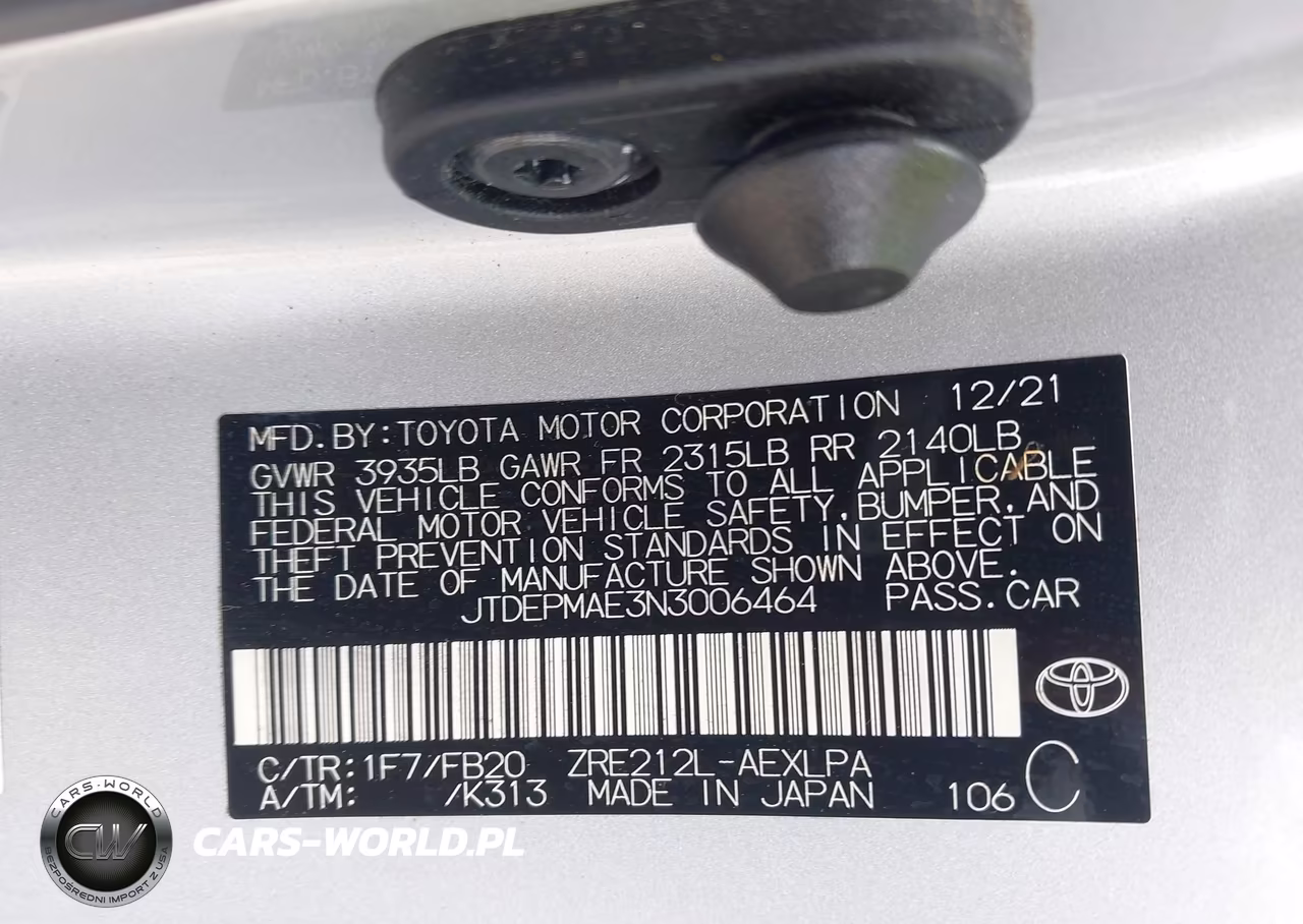 2022 Toyota Corolla Le VIN:JTDEPMAE3N3006464 - 9