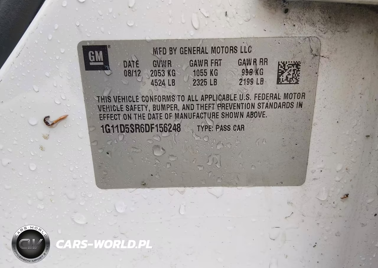 CHEVROLET MALIBU 1LT VIN:1G11D5SR6DF156248 - 9