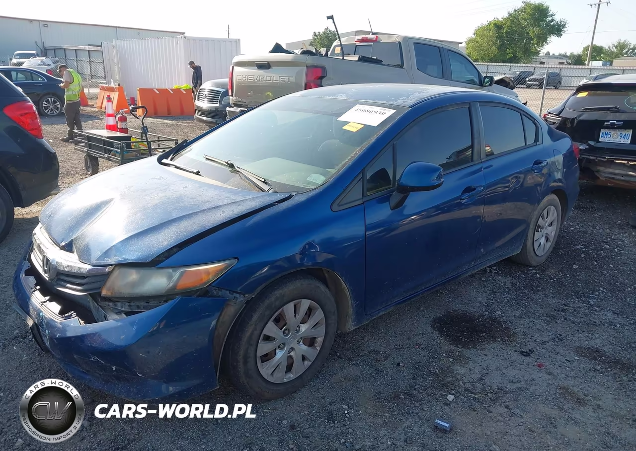 2012 Honda Civic Lx VIN:2HGFB2F51CH501578 - 2
