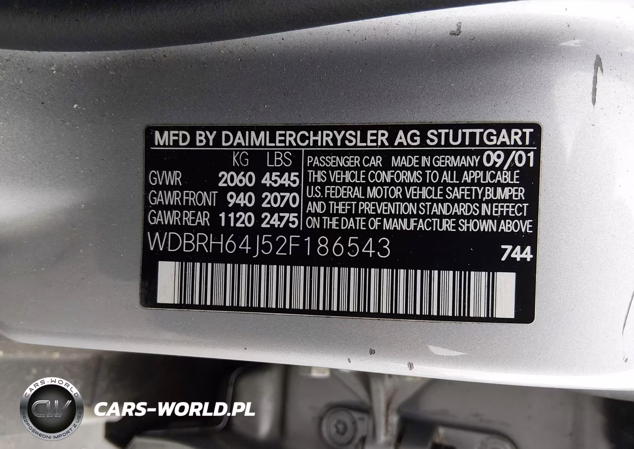2002 Mercedes-Benz C 320 VIN:WDBRH64J52F186543 - 9