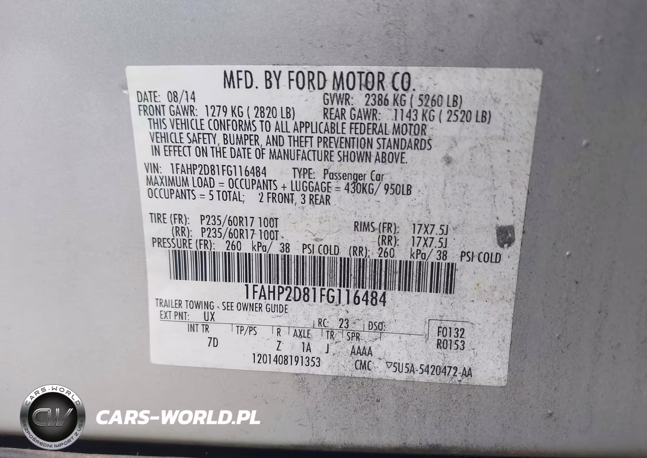 2015 Ford Taurus Se VIN:1FAHP2D81FG116484 - 9