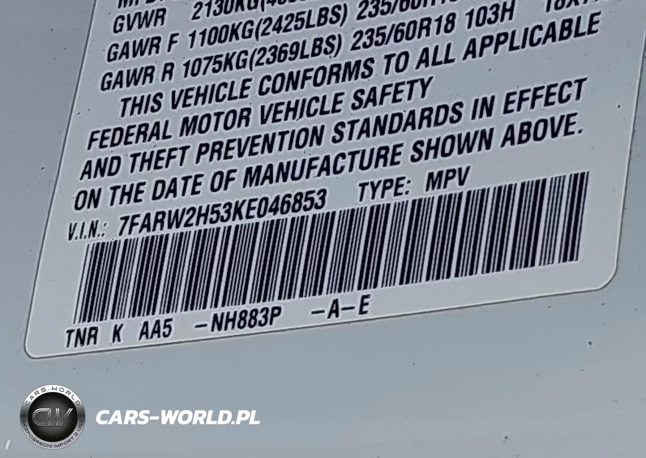 2019 Honda Cr-V Ex VIN:7FARW2H53KE046853 - 9