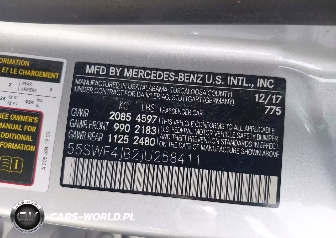 2018 Mercedes-Benz C 300 VIN:55SWF4JB2JU258411 - 9
