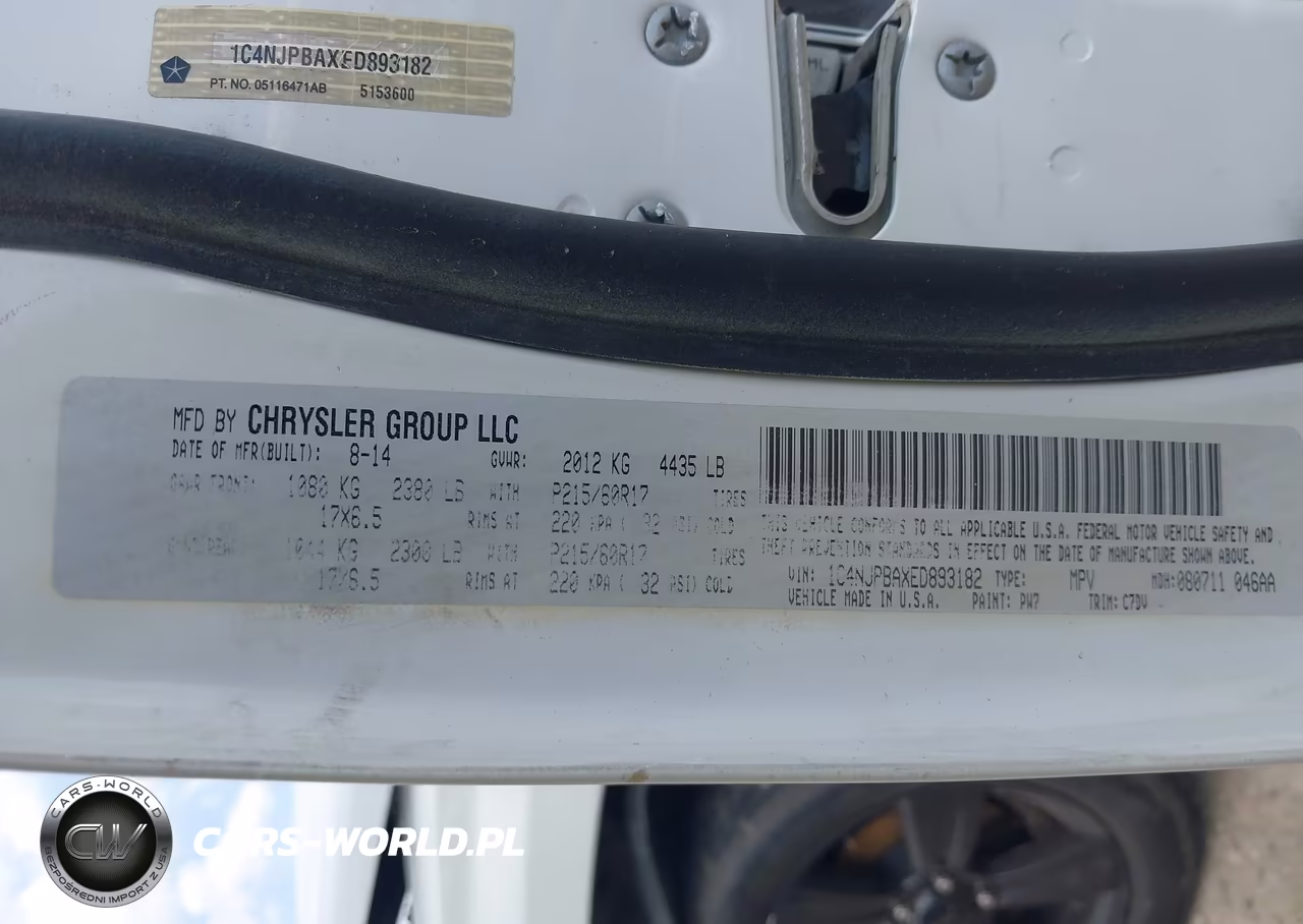 2014 Jeep Patriot Altitude VIN:1C4NJPBAXED893182 - 9